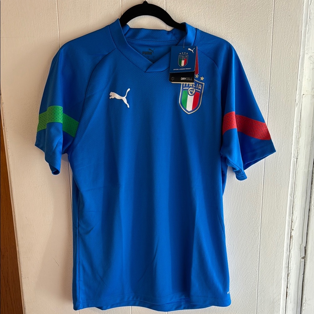 Puma Blue Italy Soccer Jersey